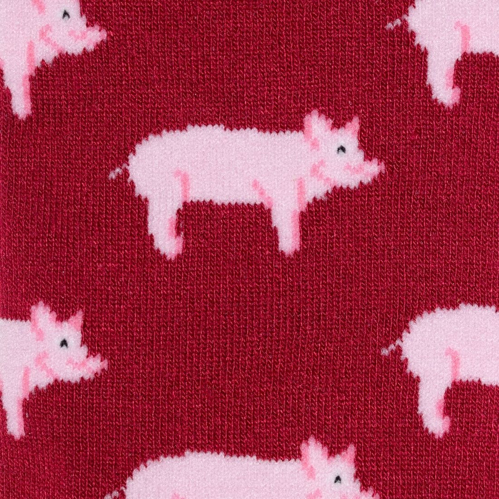 Swole Panda Pig Bamboo Socks – Sustainable Novelty Animal Print Socks
