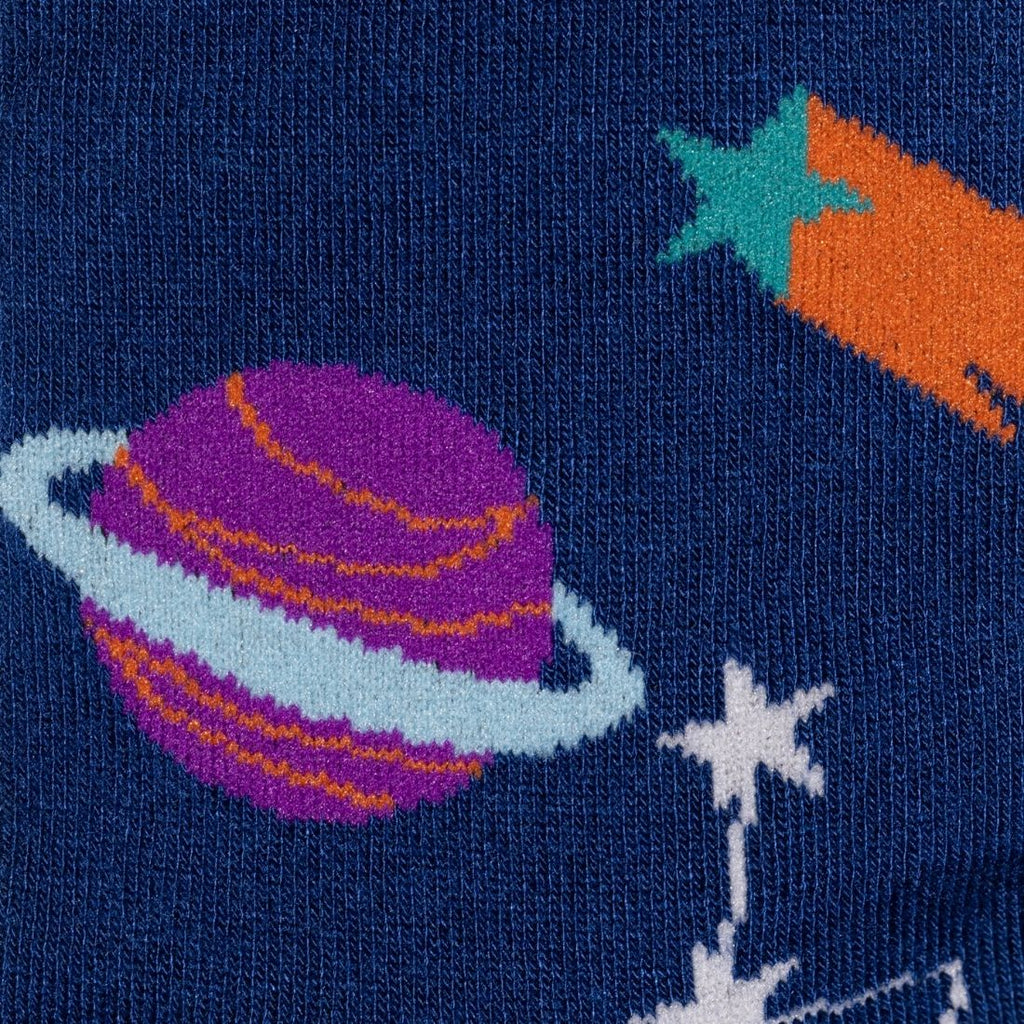 Swole Panda Outer Space Bamboo Socks – Breathable Novelty Space Socks