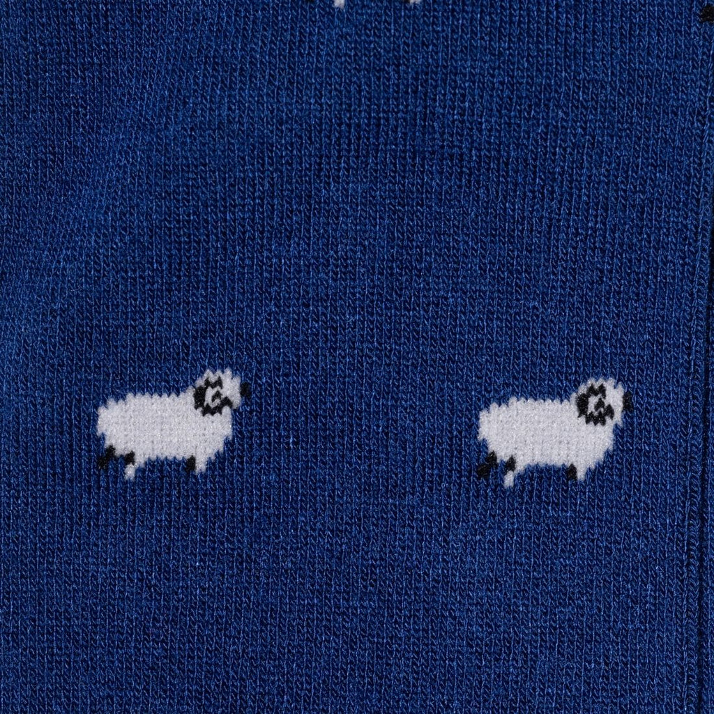 Swole Panda Navy Sheep Bamboo Socks – Sustainable Novelty Footwear