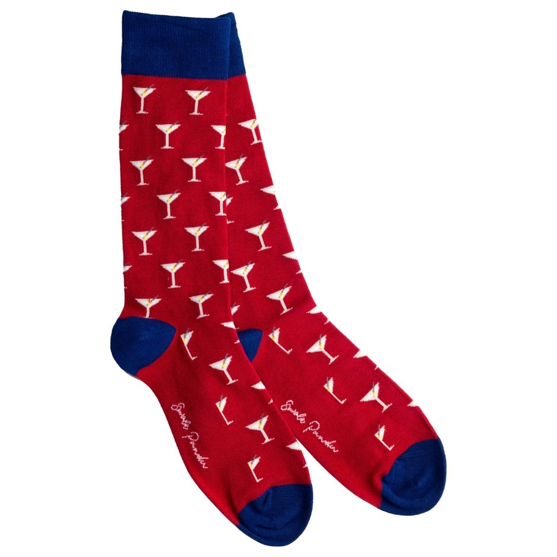 Swole Panda Martini Bamboo Socks – Sustainable Novelty Cocktail Socks
