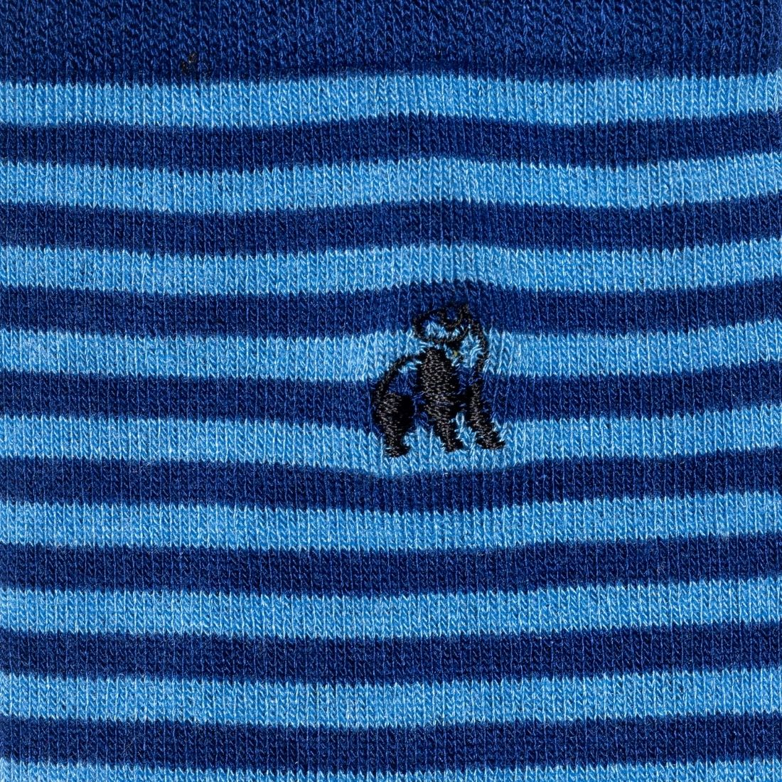 Swole Panda Sky Blue Narrow Striped Bamboo Socks – Soft & Sustainable