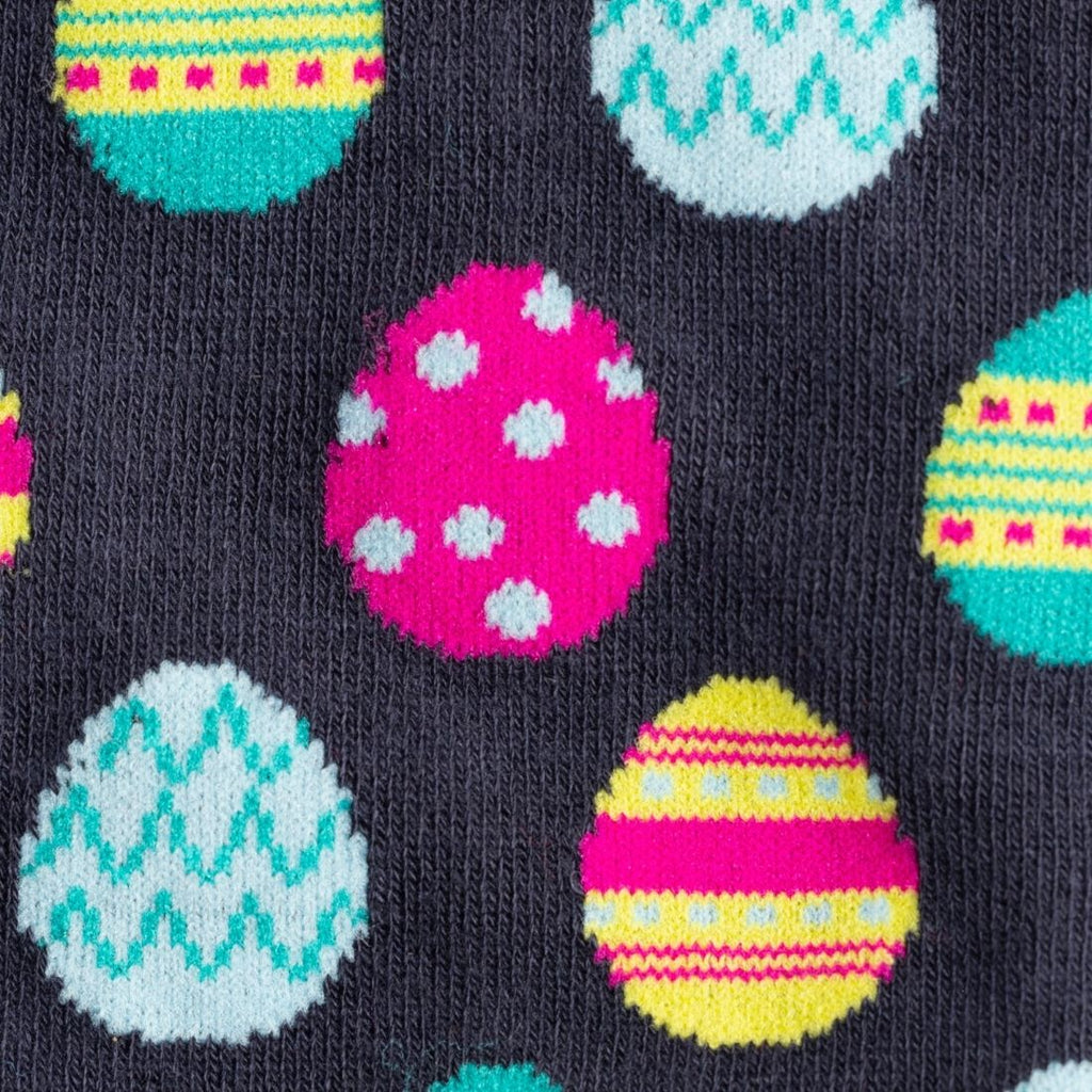 Swole Panda Easter Egg Bamboo Socks – Soft Navy Festive Novelty Socks