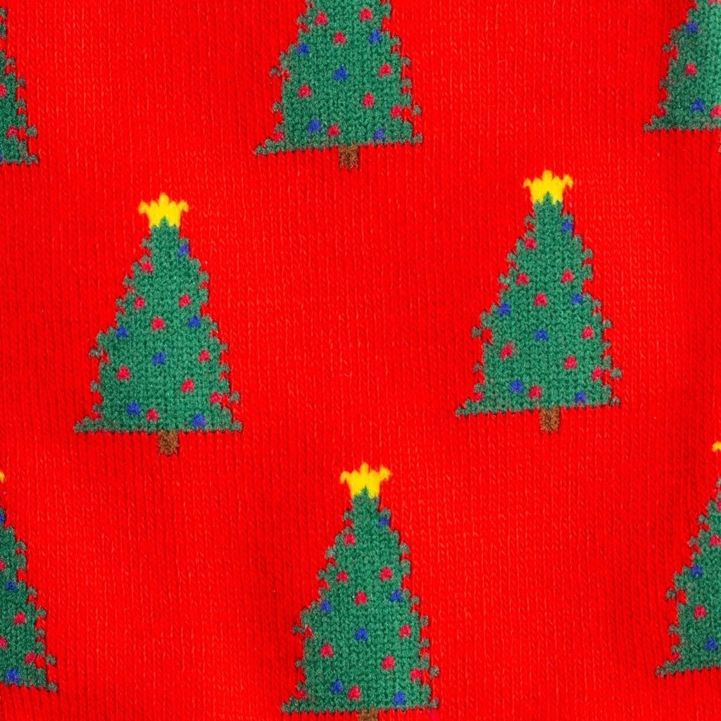Swole Panda Christmas Tree Bamboo Socks – Festive Holiday Footwear