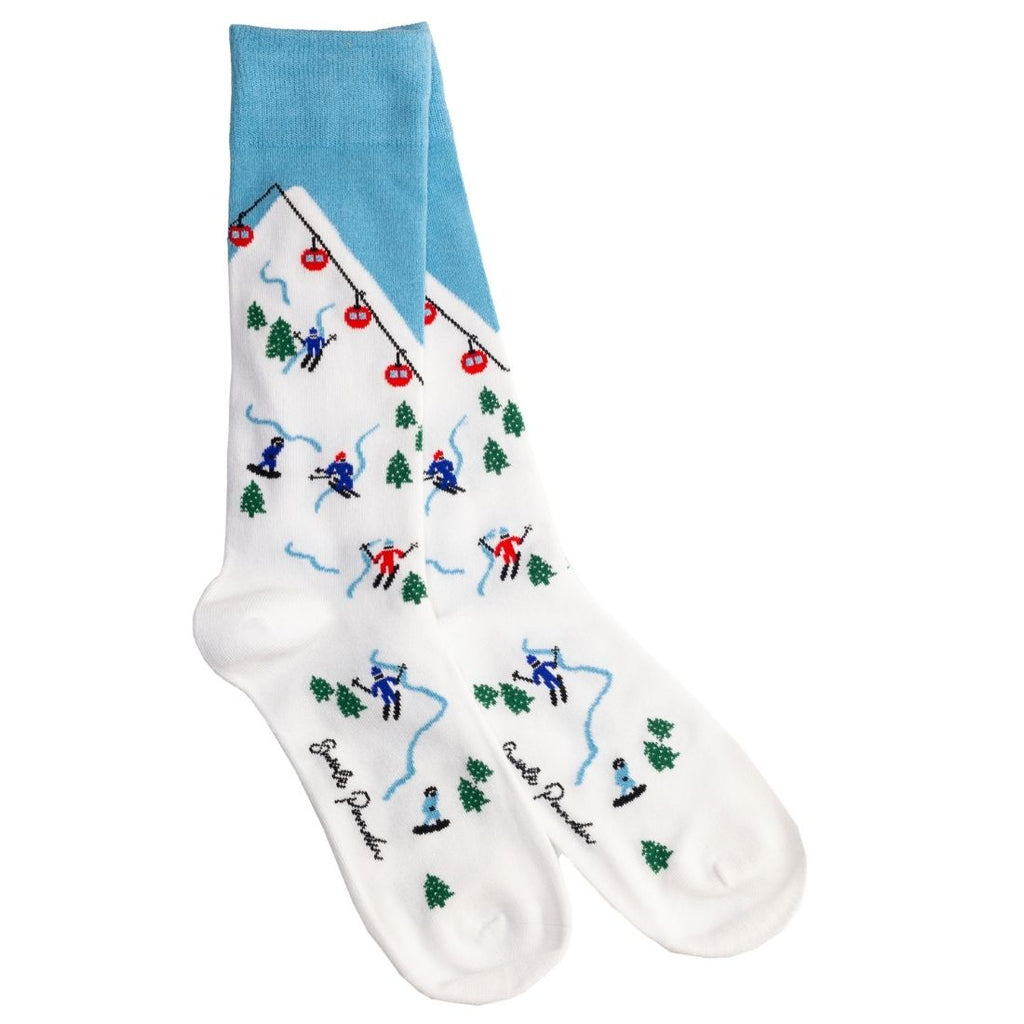 Swole Panda Ski Slope Bamboo Socks – Sustainable Winter Sports Gear