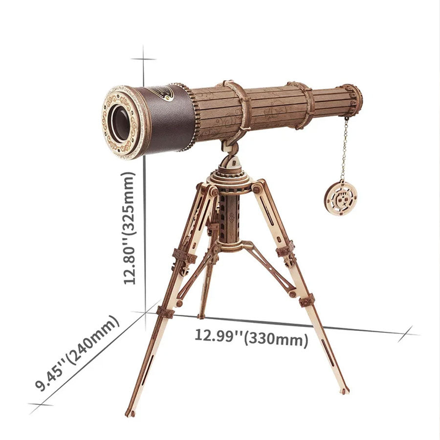 ROKR Monocular Telescope 3D Wooden Puzzle – Retro Pirate Model Kit