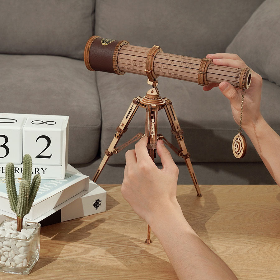 ROKR Monocular Telescope 3D Wooden Puzzle – Retro Pirate Model Kit