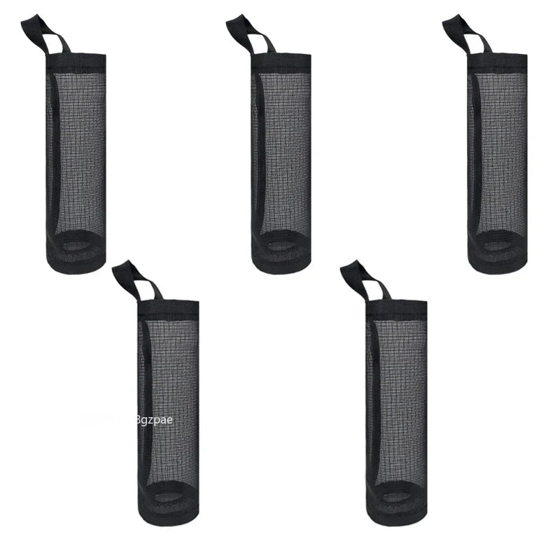 Hanging Plastic Bag Dispenser, Wall-Mounted Kitchen Storage Organizer