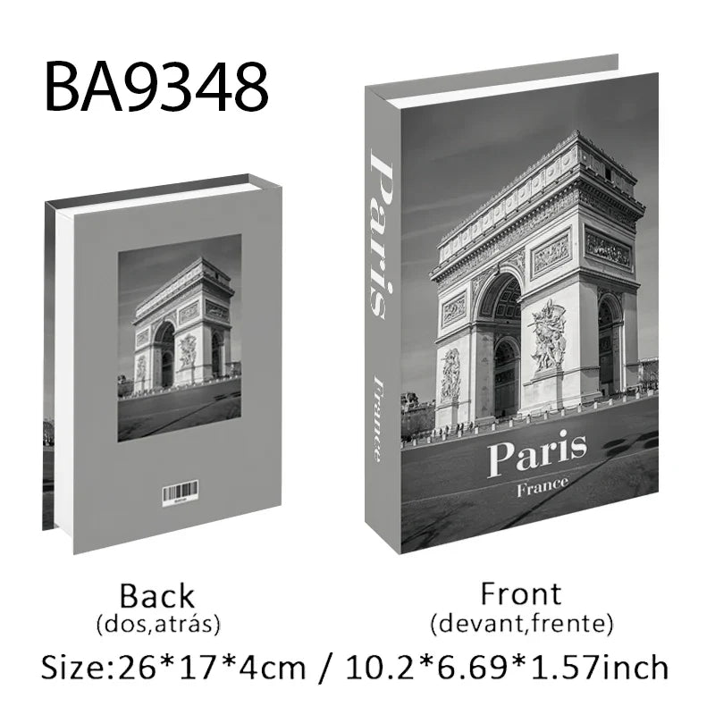 Travel City Decorative Display Books with Hidden Storage – Paris, London, New York, Tokyo & More