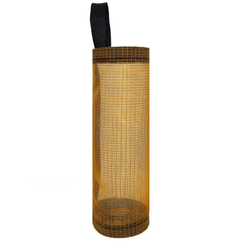 Hanging Plastic Bag Dispenser, Wall-Mounted Kitchen Storage Organizer