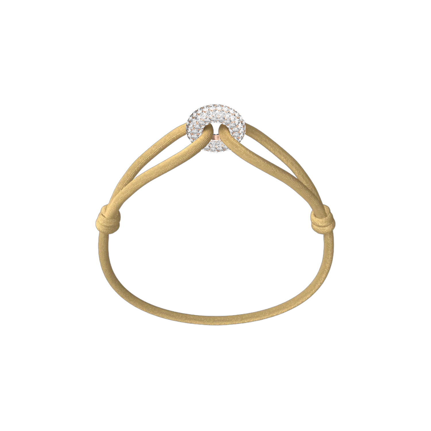 Rose Soho Pavé Cord Bracelet