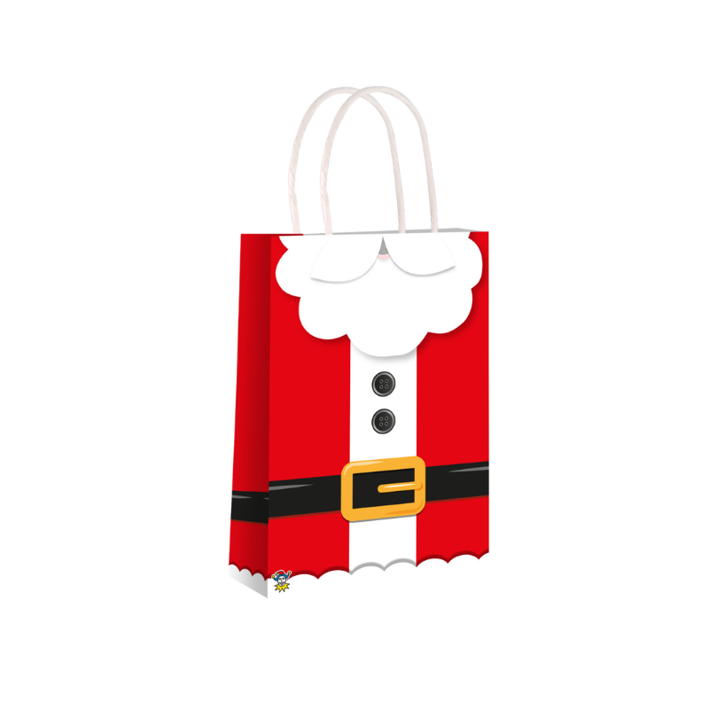 PoundFun Santa Christmas Party Bag – Festive Holiday Tote for Events