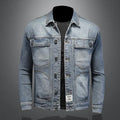 Men’s Classic Denim Jacket – Retro Casual Streetwear Outerwear