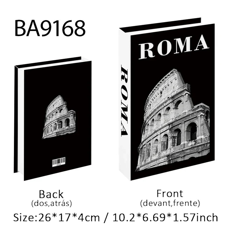 Travel City Decorative Display Books with Hidden Storage – Paris, London, New York, Tokyo & More