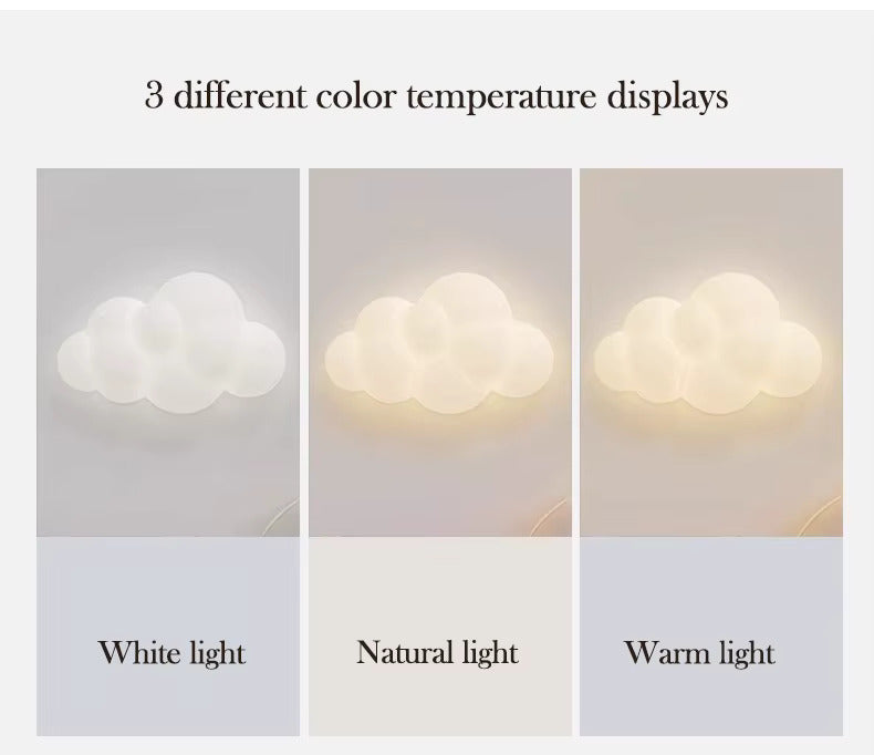 Light My House Cloud LED Wall Lamp – Remote Control Adjustable Light