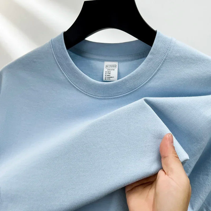 Men’s 100% Cotton Classic T-Shirt – Short Sleeve Crew Neck