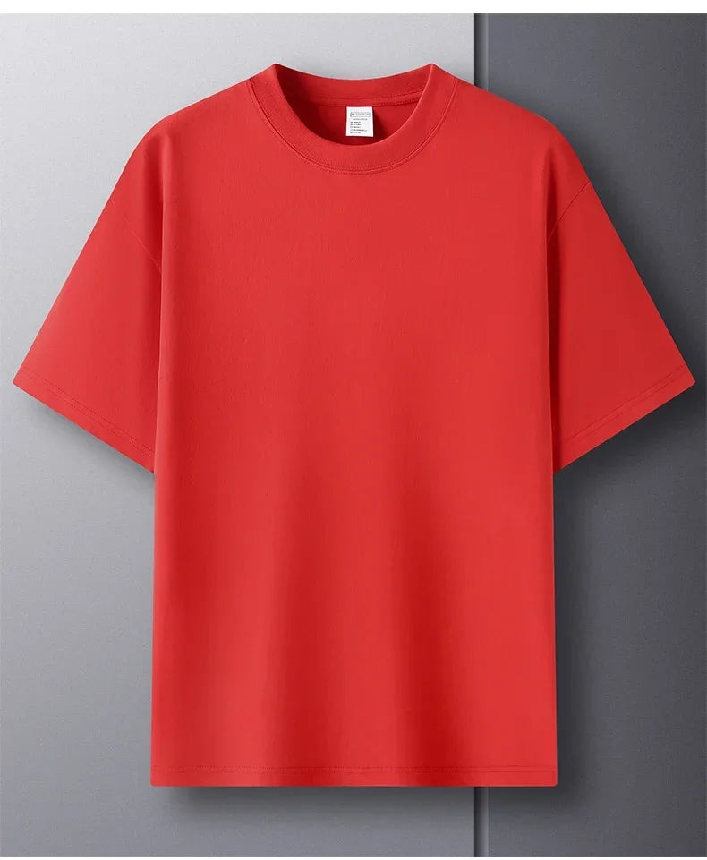 Men’s 100% Cotton Classic T-Shirt – Short Sleeve Crew Neck