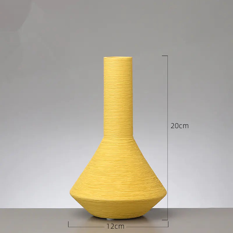 Modern Minimalist Ceramic Vase – Colorful Decorative Vases for Home