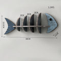 Mediterranean Fishbone Wall Shelf – 3D Wooden Wall Decor & Storage (Flat, Pointed or Vertical)