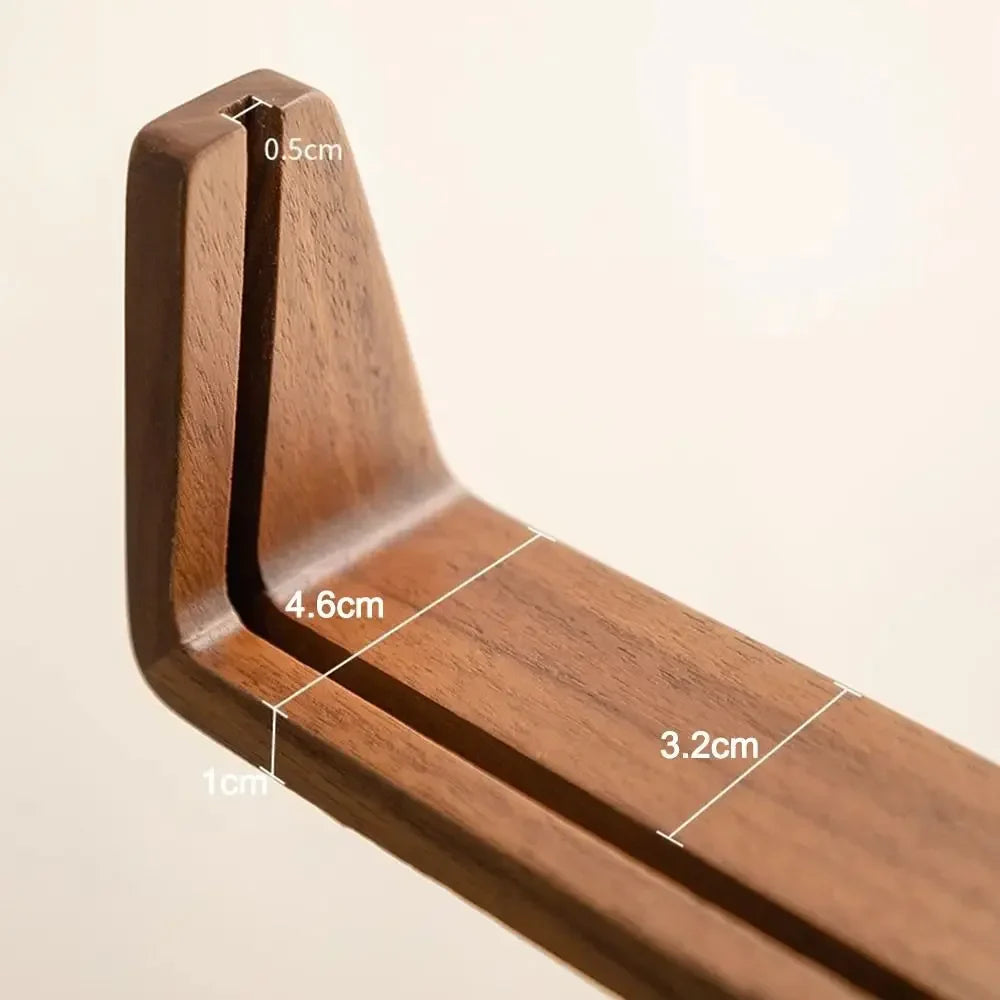 Acrylic U-Shaped Wooden Photo Frame – Walnut & Beech Desk Display