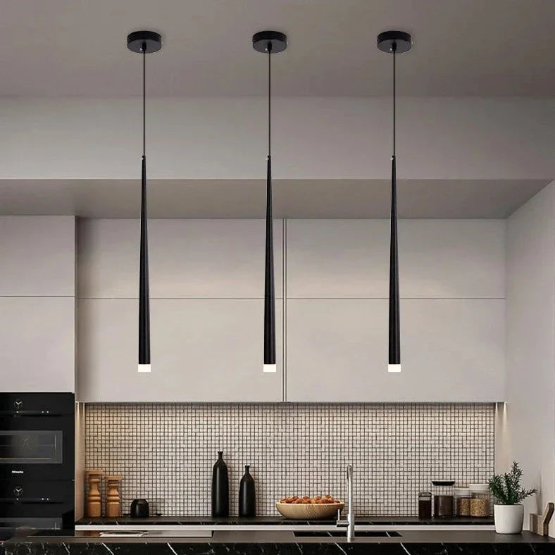 Light My House Sleek Drop LED Pendant Light – Adjustable Warm Lighting