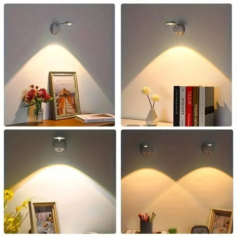 Rechargeable Picture Light with Remote – 3-Colour LED Wall Spotlight