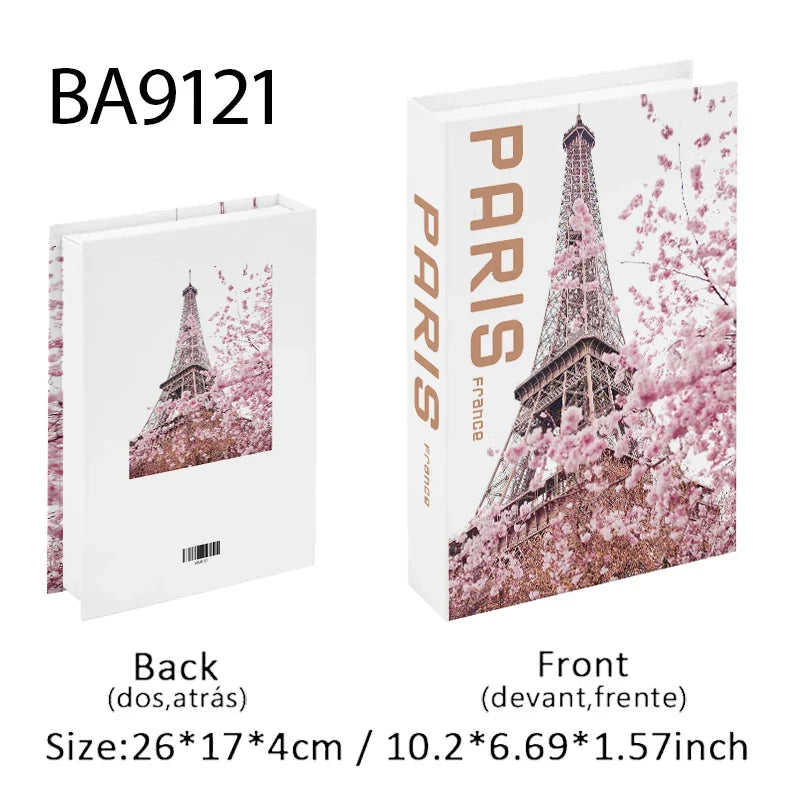 Travel City Decorative Display Books with Hidden Storage – Paris, London, New York, Tokyo & More