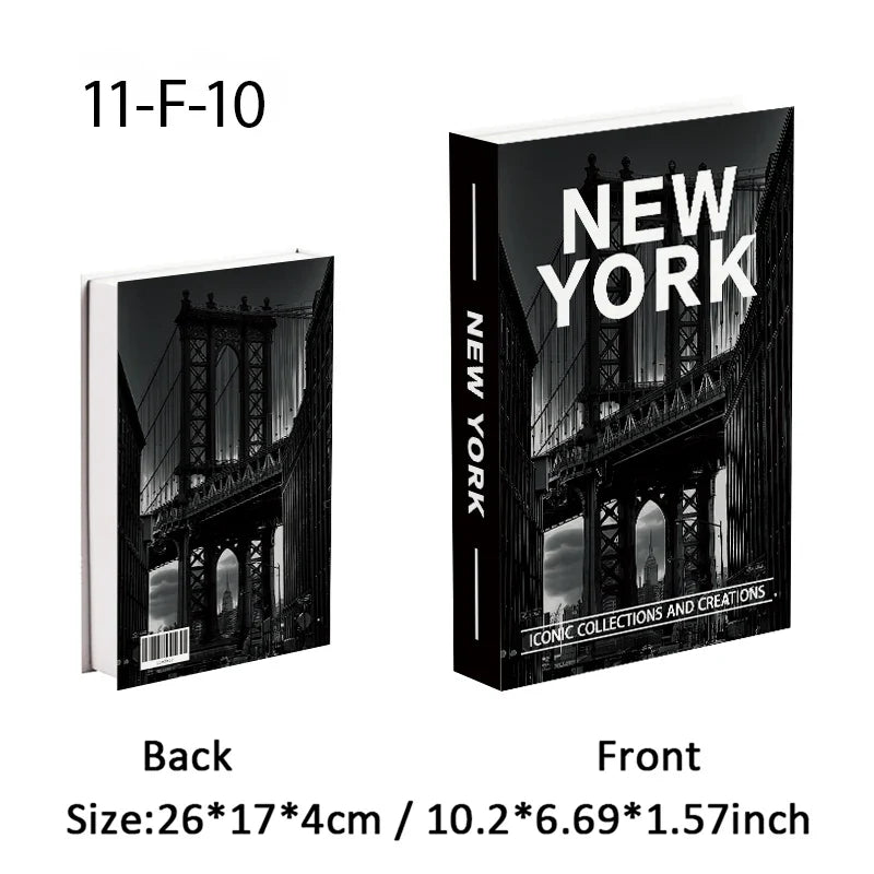 Travel City Decorative Display Books with Hidden Storage – Paris, London, New York, Tokyo & More