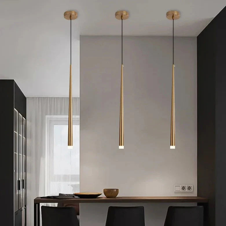 Light My House Sleek Drop LED Pendant Light – Adjustable Warm Lighting
