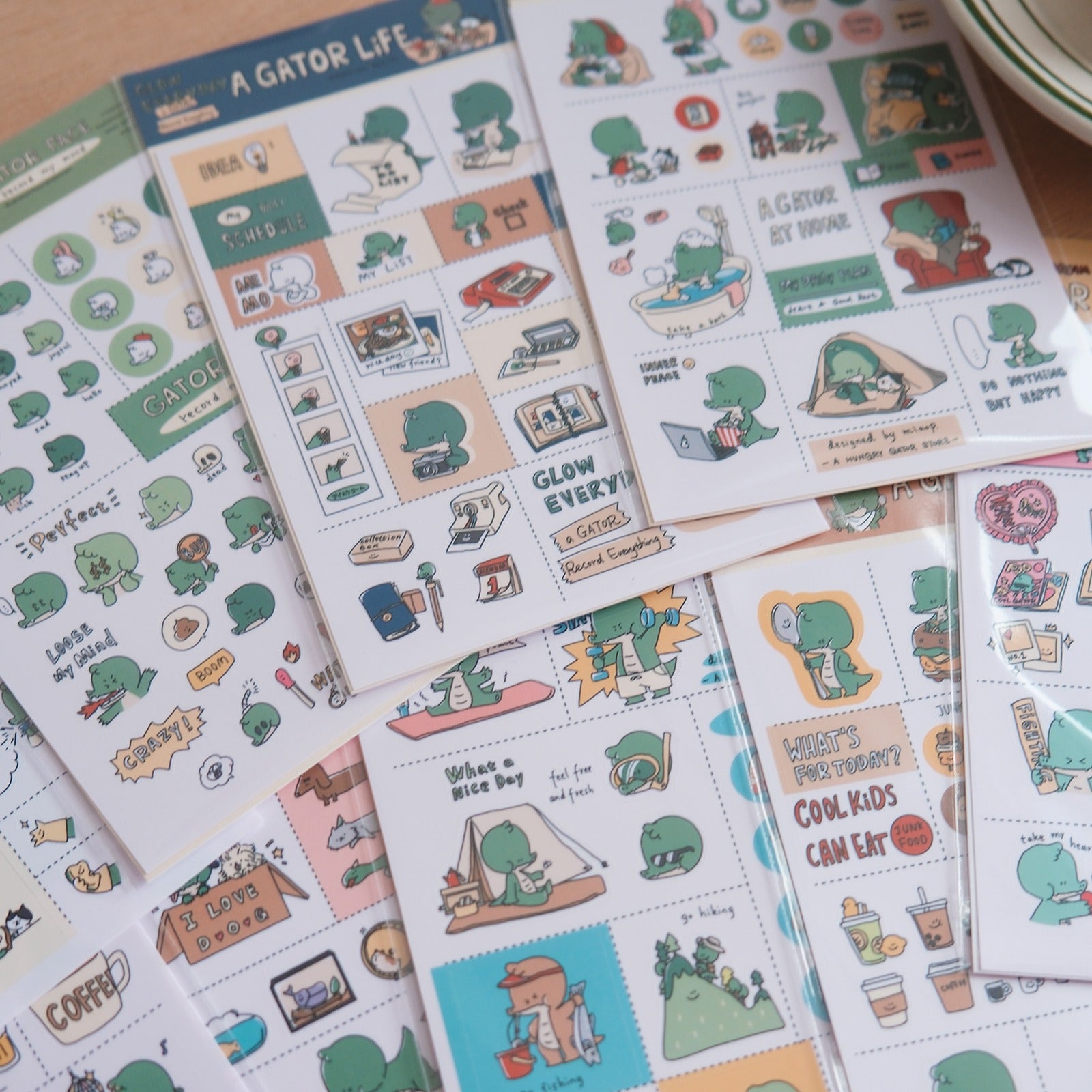 Daily Plan Planner Stickers | A Gator Life A6 Journaling Sheet