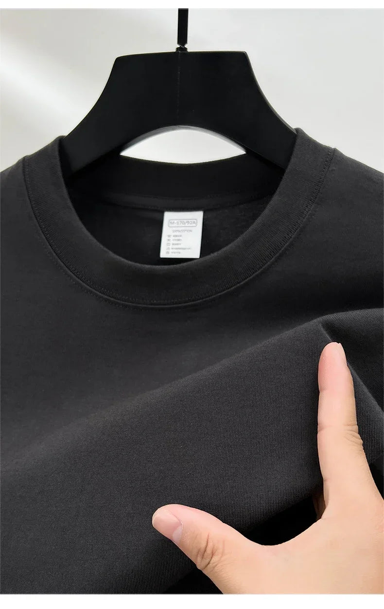 Men’s 100% Cotton Classic T-Shirt – Short Sleeve Crew Neck