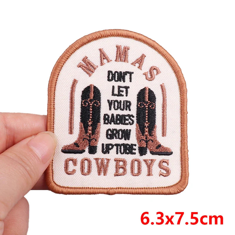 Cowgirl Boot Embroidered Patch Cowgirl Boot Embroidered Patch.