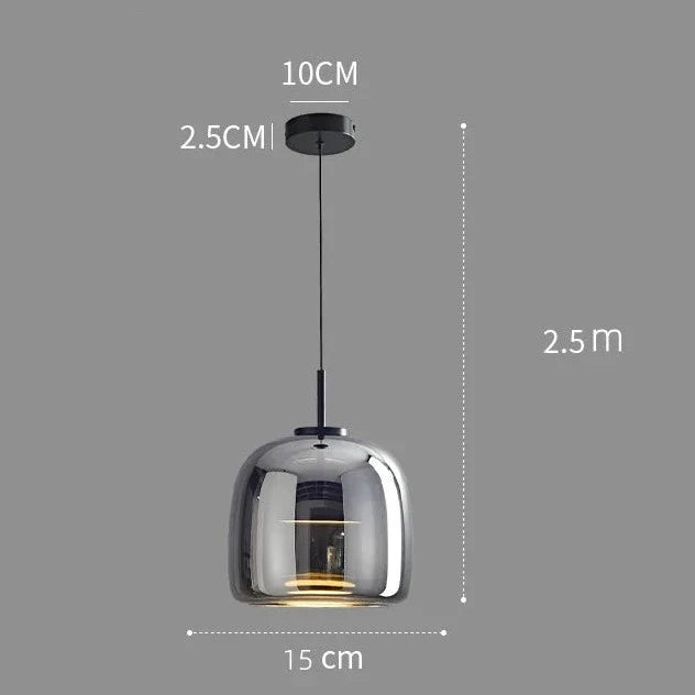 Light My House Dildale LED Pendant Lamp – Black & Gold Adjustable Light