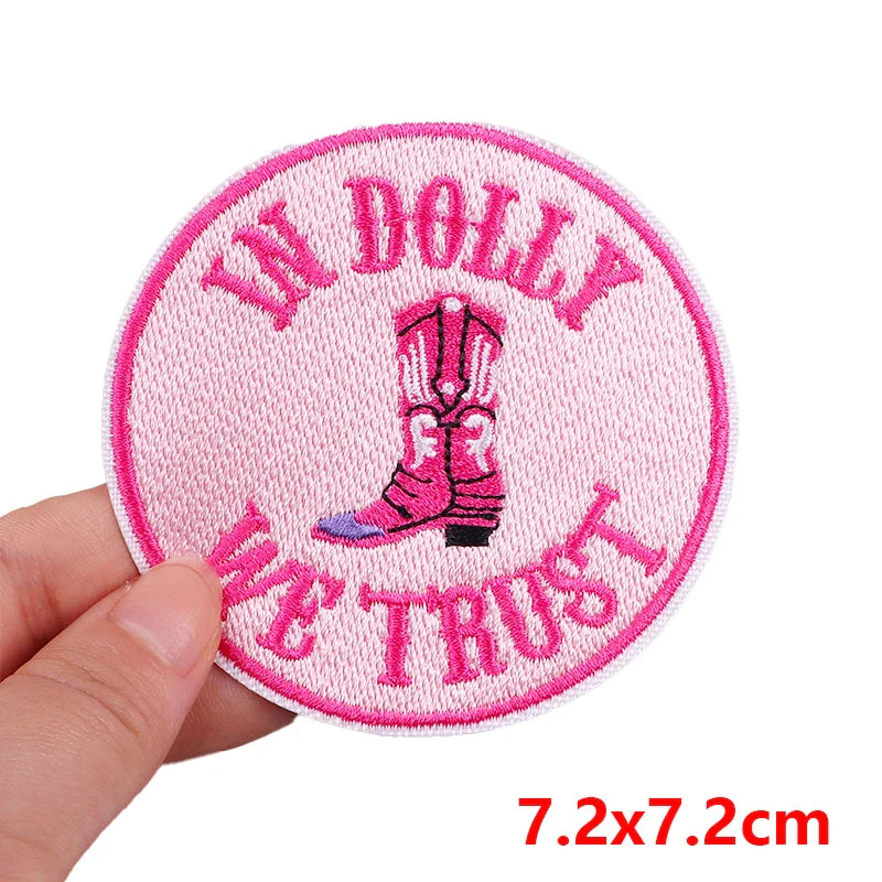 Cowgirl Boot Embroidered Patch Cowgirl Boot Embroidered Patch.
