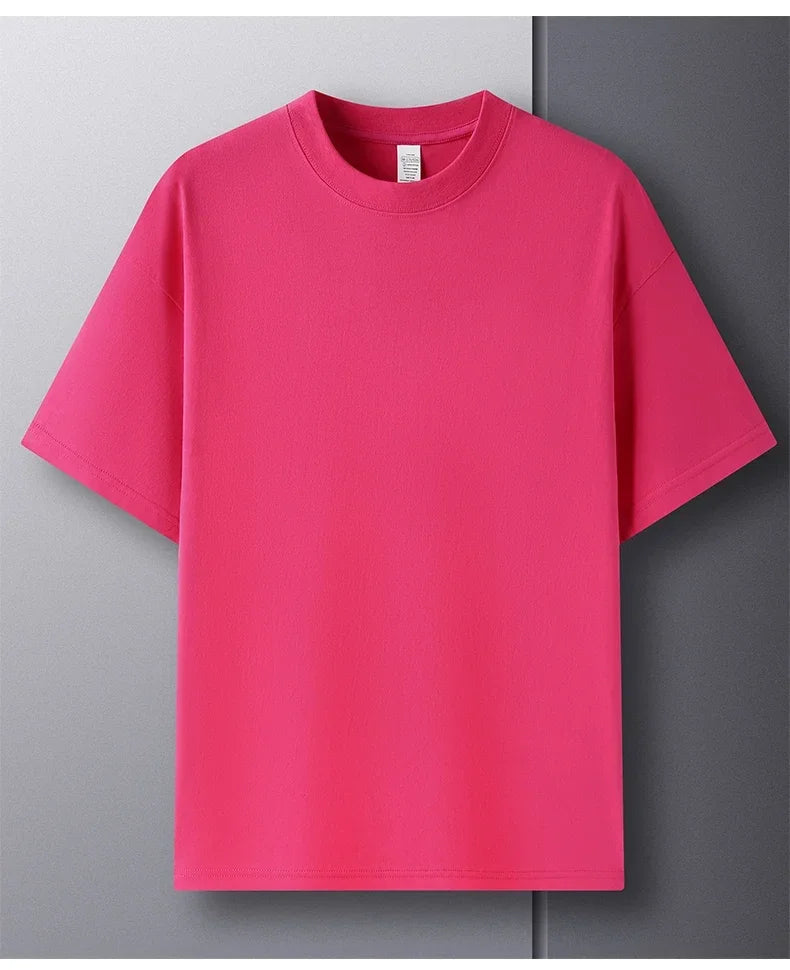 Men’s 100% Cotton Classic T-Shirt – Short Sleeve Crew Neck