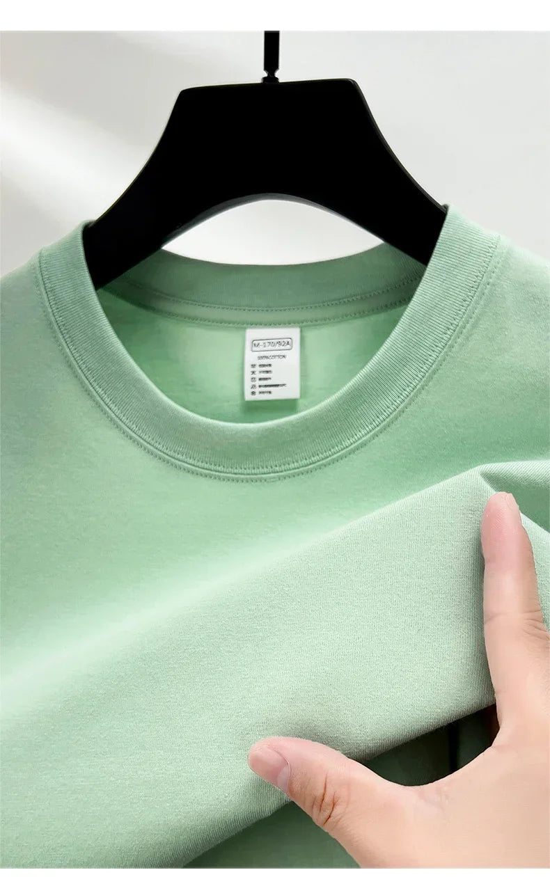 Men’s 100% Cotton Classic T-Shirt – Short Sleeve Crew Neck