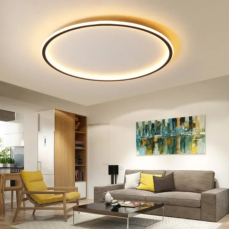 Light My House LED Ring Flush Mount Chandelier | Dimmable Ceiling Light