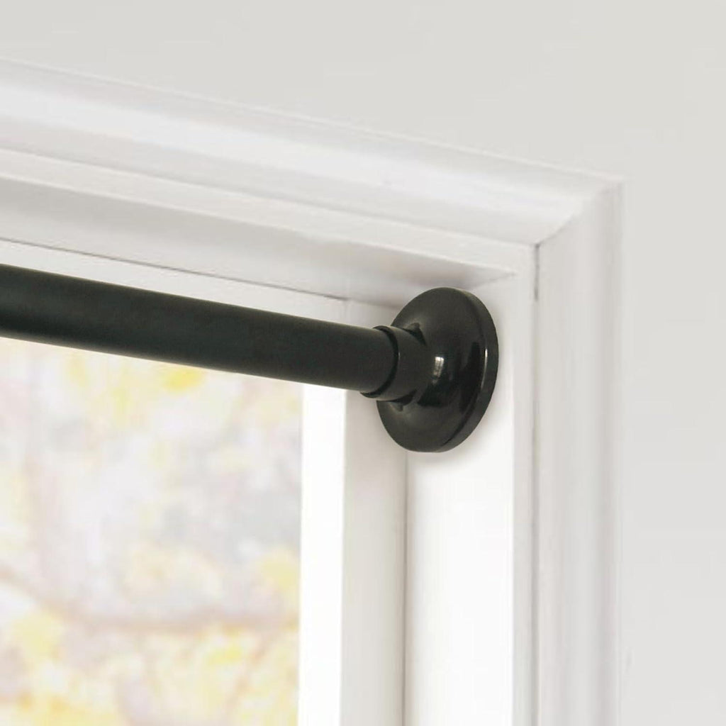 Massive Discounts Black Stainless Steel Extendable Shower Curtain Rod