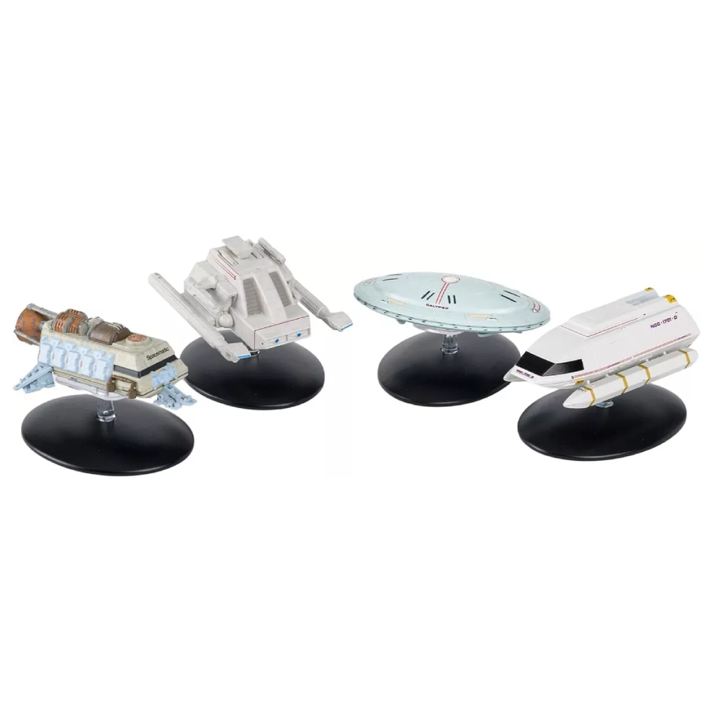 Shuttlecraft Set 7 (Captain’s Yacht, Spacematic Cargo Shuttle Type 9A Docking Shuttle) Model Die Cast Ships (Eaglemoss / Star Trek)