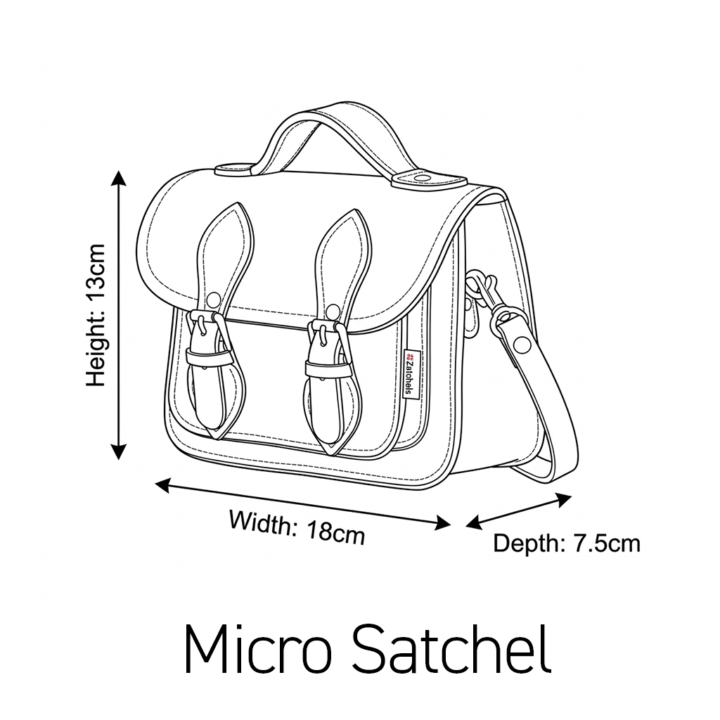 Handmade Leather Micro Satchel - Pastel Pink
