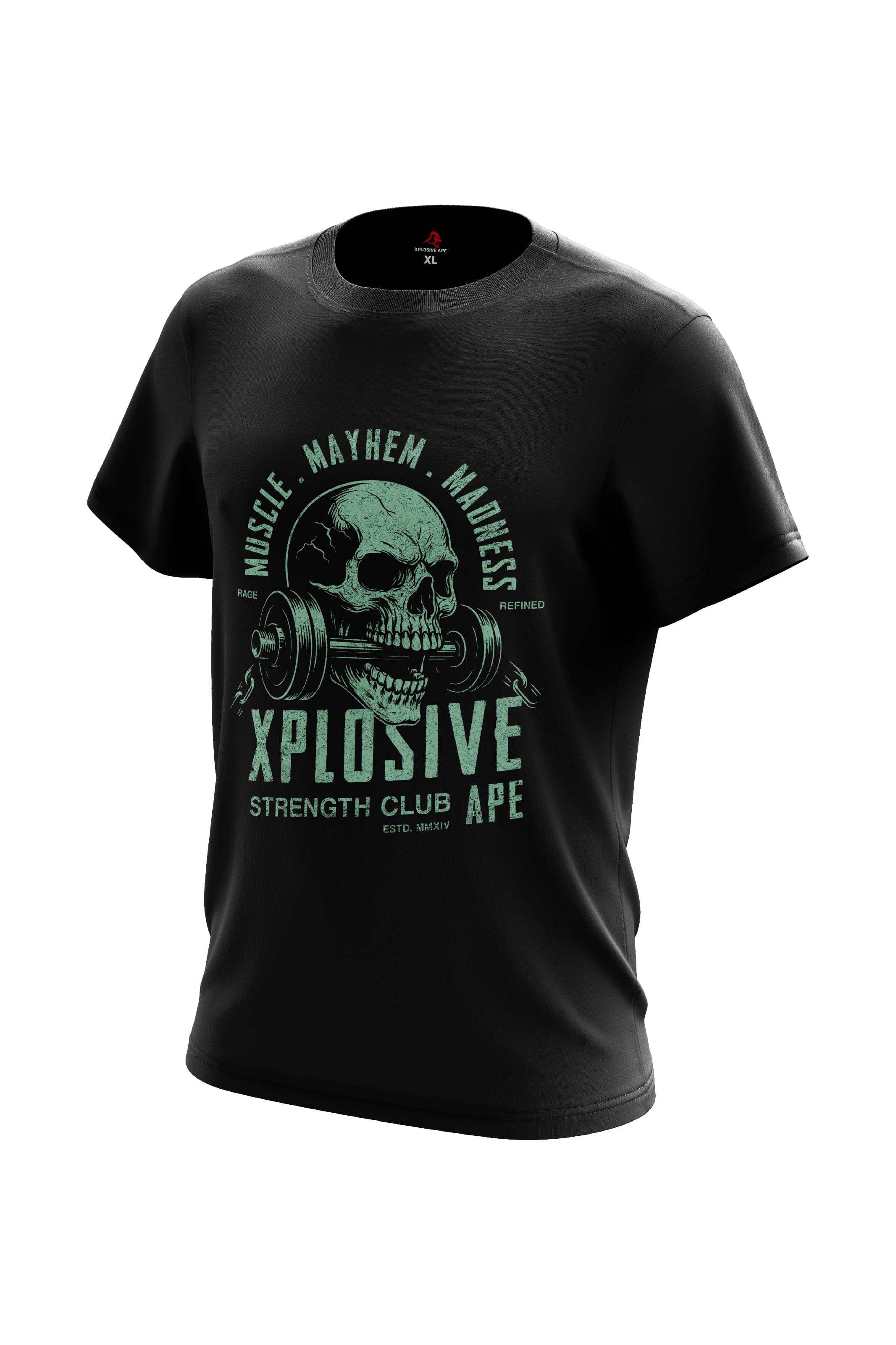 XAPE Skulled & Stacked Tee - Black