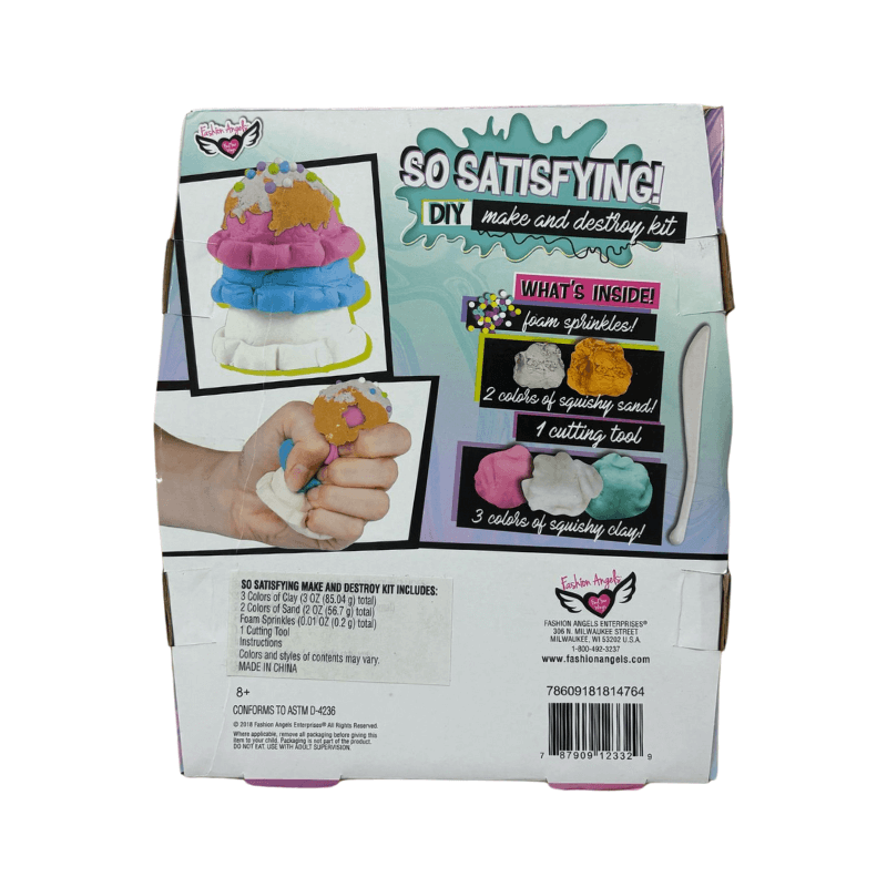PoundFun So Satisfying Make and Destroy Sensory Sand & Clay Modelling Kit