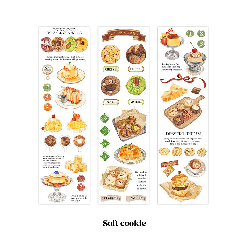 Infeelme Tuesday Channel PET Sticker Sheets for Journaling - 3 Pack