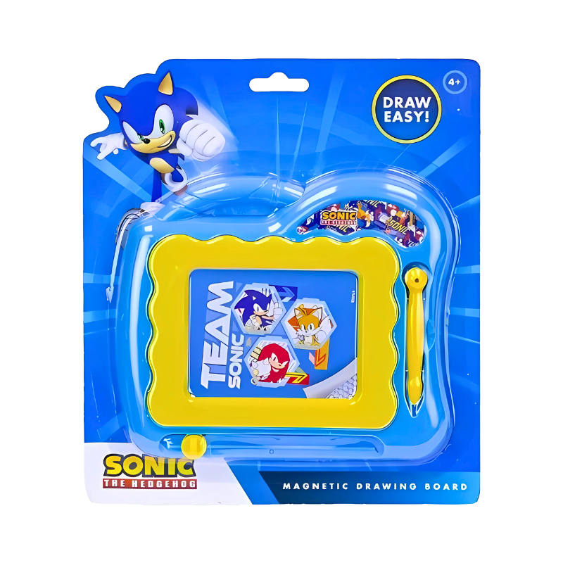 Sonic The Hedgehog Magnetic Drawing Board | Portable Kids Art Toy