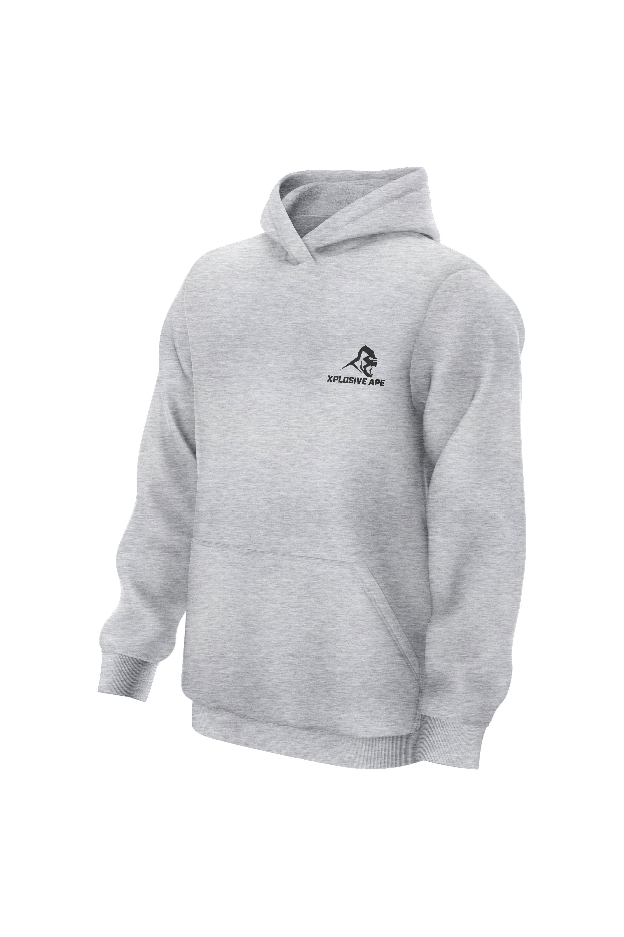 XAPE Splatter Graffiti V4 Hoodie - Heather Grey
