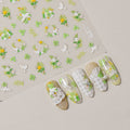 LuLuFun Studio Spring Flower and Bird Nail Art Stickers - 1 Sheet