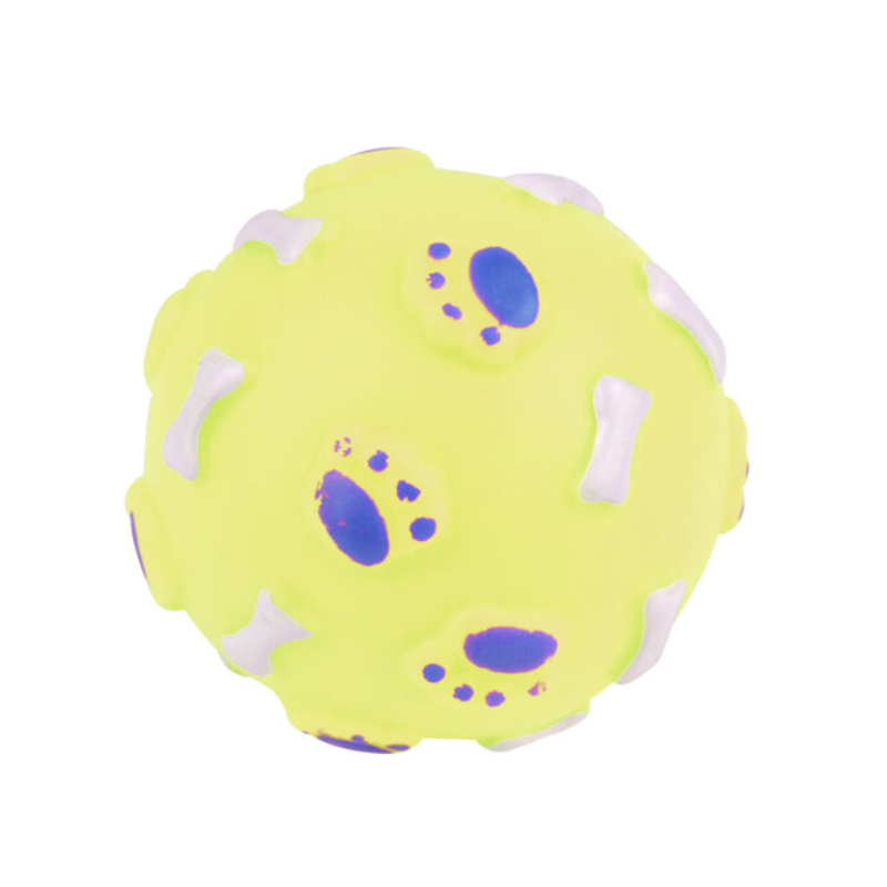 PoundFun Squeaky Dog Ball – Durable Interactive Toy for Dental Health