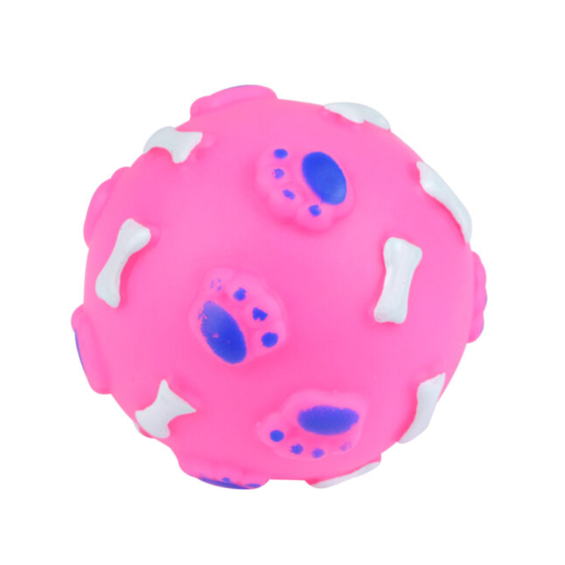 PoundFun Squeaky Dog Ball – Durable Interactive Toy for Dental Health