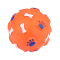 PoundFun Squeaky Dog Ball – Durable Interactive Toy for Dental Health