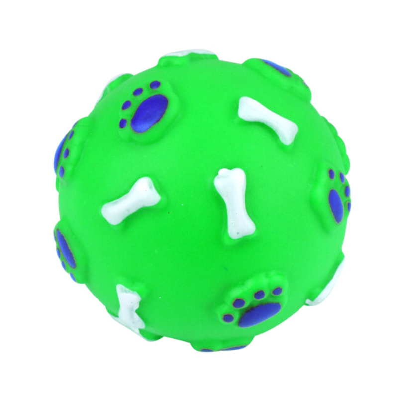 PoundFun Squeaky Dog Ball – Durable Interactive Toy for Dental Health