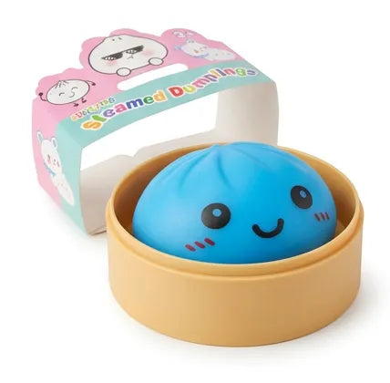 Snaps Squeezy Dumplings Bao Bun Squishy Fidget Toy in Steamer Pot